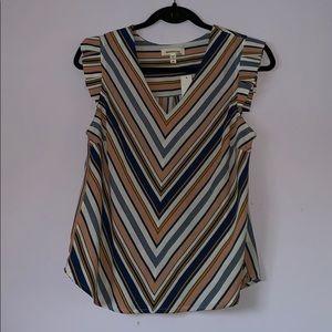 NWT Striped Sleeveless Blouse - size M women’s